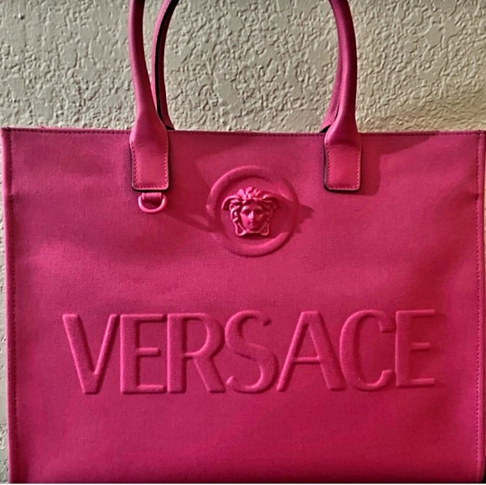 Authentic Versace Pink Tote Bag